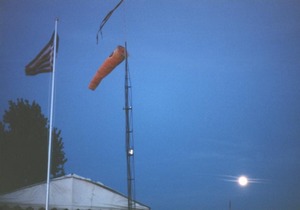 Windsock at dusk - photo by Grrr